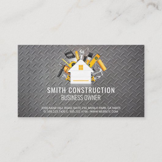 Home Repair Tools | Staal | Hout | Bouw Visitekaartje (Voorkant)