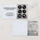 Home Repair Tools | Stucco | Hout Visitekaartje (Voorkant / Achterkant)