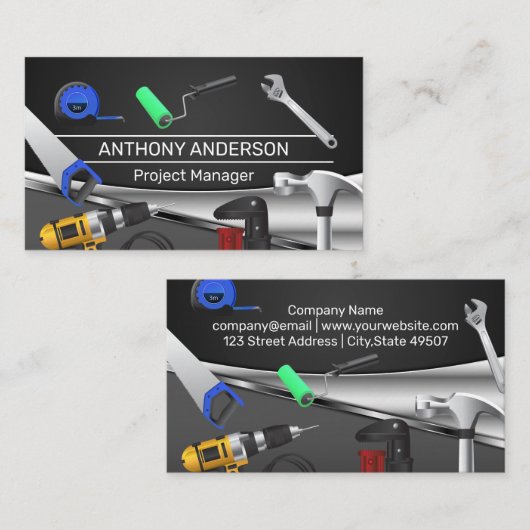 Home Reparatie Bouw Gereedschap Visitekaartje (Voorkant / Achterkant)