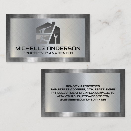 Home Reparatie Gereedschap | Kleur Visitekaartje (Voorkant / Achterkant)