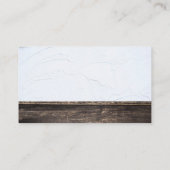 Home Reparatie | Hamer en Zaag | Verpakt hout Visitekaartje (Achterkant)