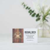 Home Reparatie | Hout en spackle Visitekaartje (Staand voorkant)