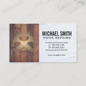 Home Reparatie | Hout en spackle Visitekaartje (Voorkant)