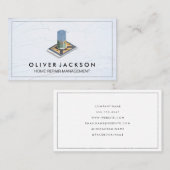 Home Reparatie | makelaar | wolkenkrabber Visitekaartje (Voorkant / Achterkant)