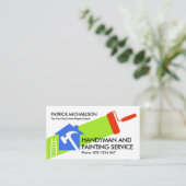 Home Reparatie Schilderij Handyman Service Visitekaartje (Staand voorkant)