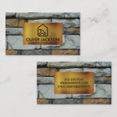 Home Reparatie | stenen muur | Beheer van onroeren Visitekaartje (Voorkant / Achterkant)