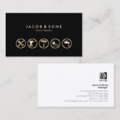 Home Reparaties Gold Icons Visitekaartje (Voorkant / Achterkant)