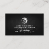 Home Reparaties Gouden Iconen Bruin Grunge Textuur Visitekaartje (Achterkant)