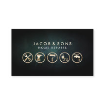 Home Reparaties Gouden Iconen Turquoise Grunge Tex