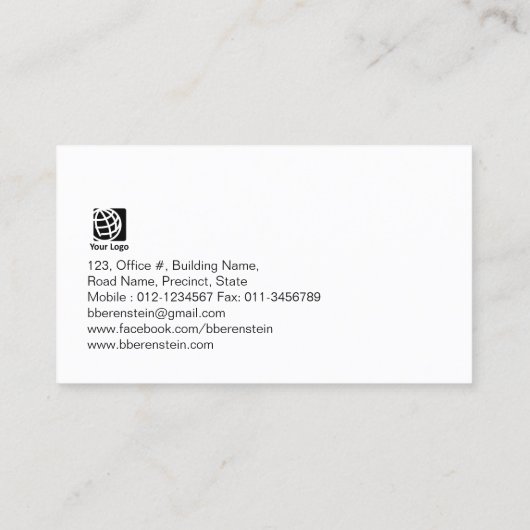 Home Reparaties Handel Vaardigheden Bruin Grunge M Visitekaartje (Achterkant)