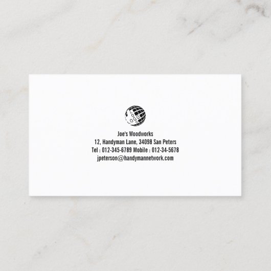 Home Repareert Construction Handyman Visitekaartje