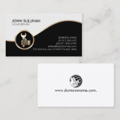 Home Repareert Handyman Faux Gold Wright Piccon Bu Visitekaartje (Voorkant / Achterkant)