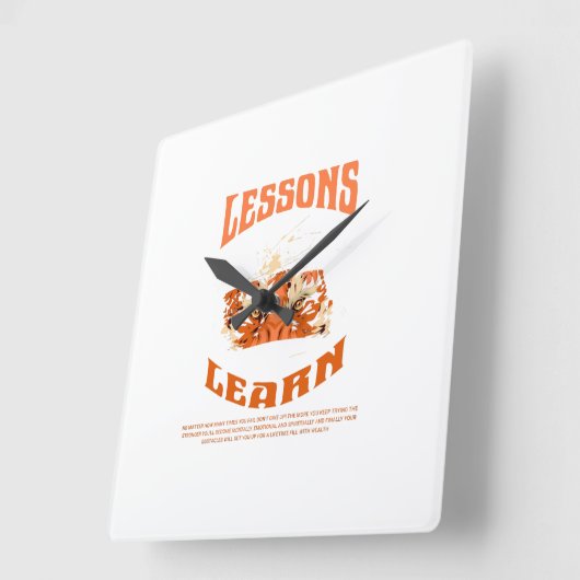 Home Resilient Gorilla Wall Clock Vierkante Klok (Hoek)