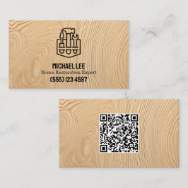 Home Restauratie Multiplex Custom QR Visitekaartje