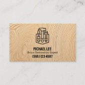 Home Restauratie Multiplex Custom QR Visitekaartje (Voorkant)