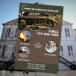 Home Restoration Services Flyer<br><div class="desc">Introductie van onze Home Restoration Services Business Flyer Deze flyer is een krachtig hulpmiddel om contact te maken met huiseigenaren die behoefte hebben aan deskundige reparatie- en renovatiediensten. Deze in het oog springende flyer belicht essentiële diensten zoals water-, brand- en windschadeherstel en verzekert potentiële klanten dat hun huis veilig bij...</div>