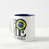 HOME Rio de Janeiro 11oz Tweekleurige Koffiemok (Voorkant links)