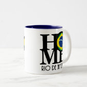 HOME Rio de Janeiro 11oz Tweekleurige Koffiemok (Voorkant rechts)