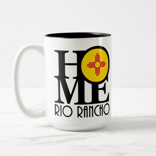 HOME Rio Rancho New Mexico 15oz Tweekleurige Koffiemok (Links)