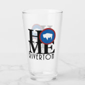HOME Riverton Wyoming Glas (Achterkant)
