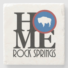 HOME Rock Springs WY Stenen Onderzetter
