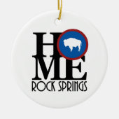 HOME Rock Springs Wyoming Keramisch Ornament (Voorkant)