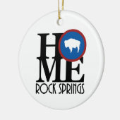 HOME Rock Springs Wyoming Keramisch Ornament (Links)