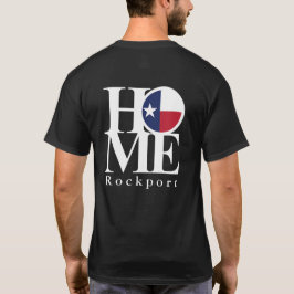 HOME Rockport Texas Black T-shirt