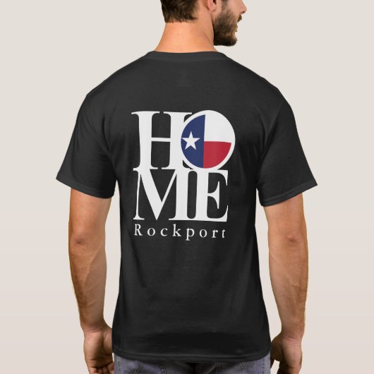 HOME Rockport Texas Black T-shirt (Achterkant)