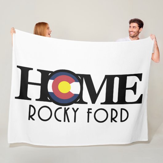HOME Rocky Ford Colorado Fleece Deken (In situ)