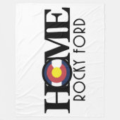HOME Rocky Ford Colorado Fleece Deken (Voorkant)