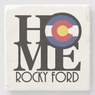 HOME Rocky Ford Colorado Stenen Onderzetter