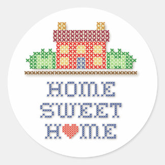 Home-ronde-stickers Ronde Sticker