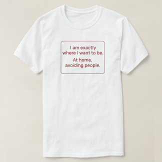 Home (rood) t-shirt
