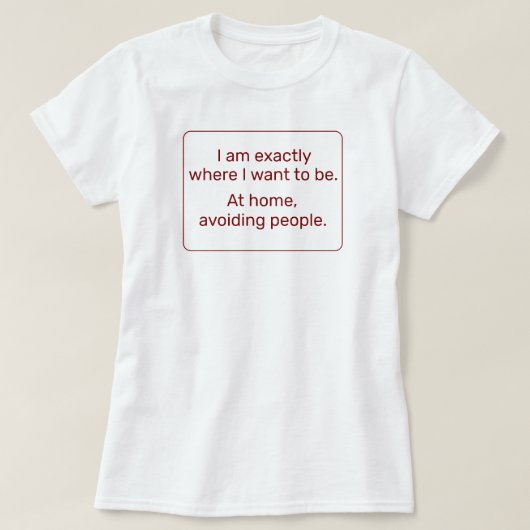 Home (rood) t-shirt (Design voorkant)