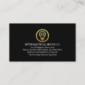 Home Roof Power Plug Frame  Visitekaartje (Achterkant)