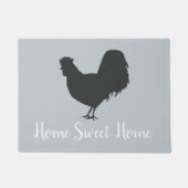 Home Rooster Grey Vloermat Deurmat (Voorkant)