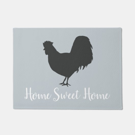 Home Rooster Grey Vloermat Deurmat (Voorkant)