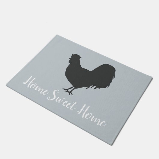 Home Rooster Grey Vloermat Deurmat (Schuin)