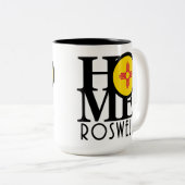 HOME Roswell New Mesico 15oz Tweekleurige Koffiemok (Voorkant rechts)