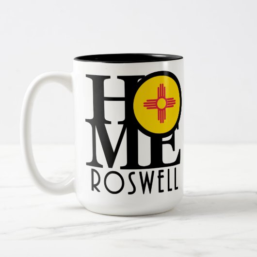 HOME Roswell New Mesico 15oz Tweekleurige Koffiemok (Links)