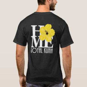 HOME Royal Kunia Yellow Hibiscus (achterafdruk) T-shirt