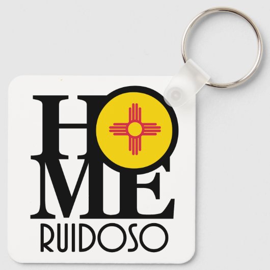 HOME Ruidoso, New Mexico Sleutelhanger (Achterkant)