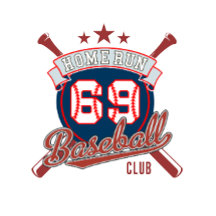 Home Run 69 Honkbal Club Grappig Graphic T-shirt
