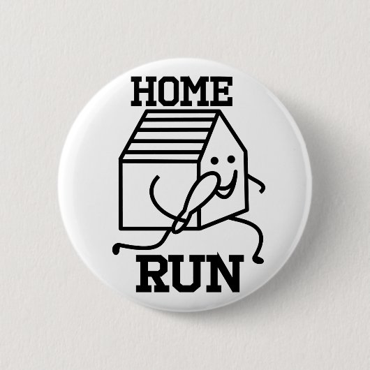 'Home run'-badge Ronde Button 5,7 Cm (Voorkant)