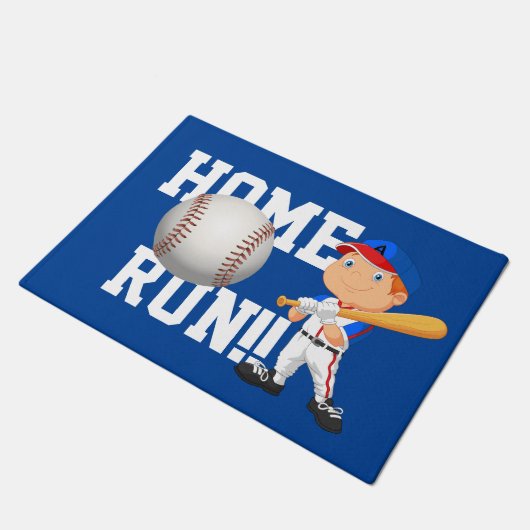Home run Baseball Doormat Deurmat (Schuin)