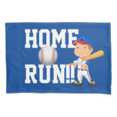Home Run Baseball Pillow-Hoesje Kussensloop (Voorkant)