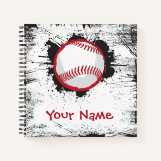 Home Run Baseball Splatter Design Notitieboek