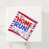 Home run Baseball Valentijn Bedankjes Labels (In situ)