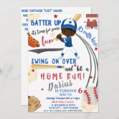 Home run Birthday Invitation Kaart (Voorkant / Achterkant)